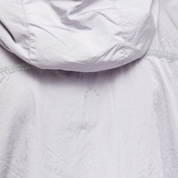 VARLEY TERRACE Hooded Windbreaker Jacket Metallic Ash Grey Long Sleeve Small - Picture 4 of 16